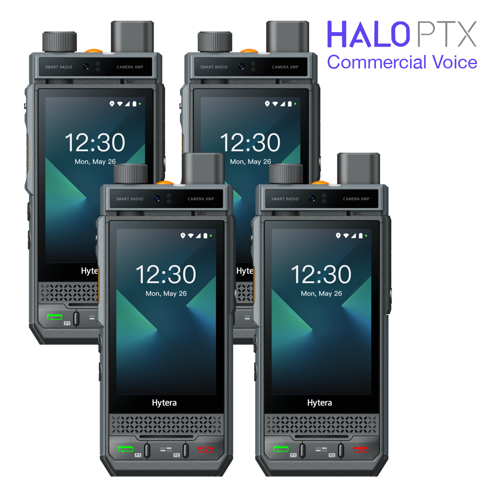 Hytera P60 PoC Radio with Camera Plus Halo PTX Commercial (4-Pack) - BodyCamera.co.uk