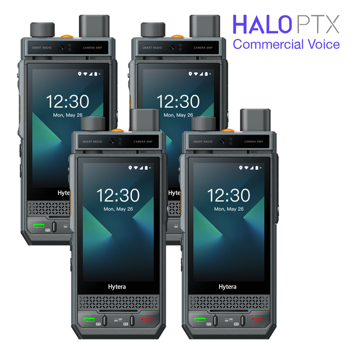 Hytera P60 PoC Radio with Camera Plus Halo PTX Commercial (4-Pack) - BodyCamera.co.uk