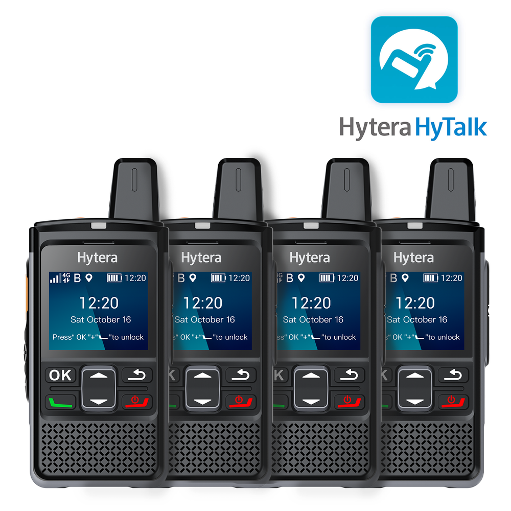 Hytera PNC360S 4-Device PoC Starter Pack with 1-year HyTalk Cloud Voice (Basic) - BodyCamera.co.uk