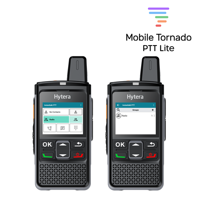Hytera PNC360S 2-Device PoC Starter Pack with 1-year Mobile Tornado PTT Lite - BodyCamera.co.uk