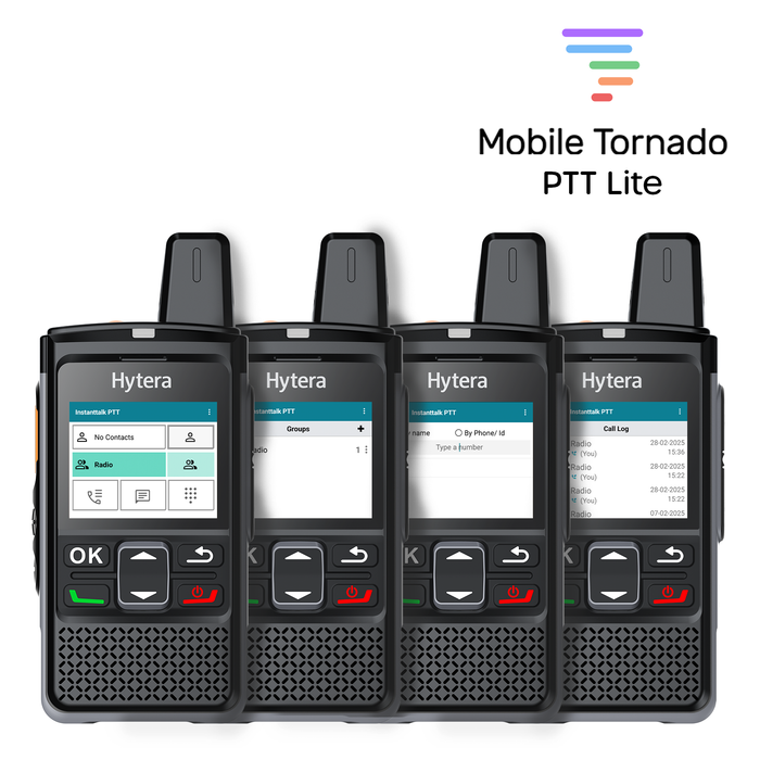 Hytera PNC360S 4-Device PoC Starter Pack with 1-year Mobile Tornado PTT Lite - BodyCamera.co.uk